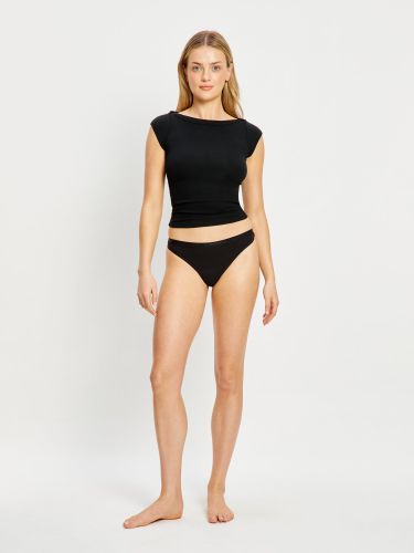 Basic Thong Light Black - Modibodi - Modalova