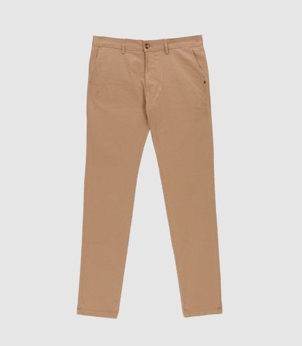 Pantalon slack imprimé camel MANHATTANOUT - IZAC - Modalova