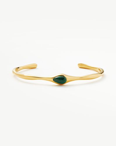 Magma Gemstone Cuff Bracelet | 18ct Recycled Gold Plating On Brass - Missoma - Modalova