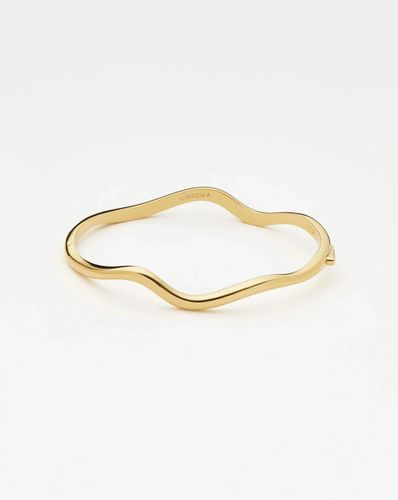 Molten Classic Hinged Bangle | 18ct Gold Plated - Missoma - Modalova