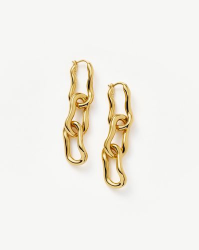 Molten Ovate Triple Drop Earrings | 18ct Recycled Gold Plating on Brass - Missoma - Modalova