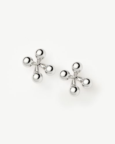 Atom Oversized Stud Earrings | Silver Plated - Missoma - Modalova