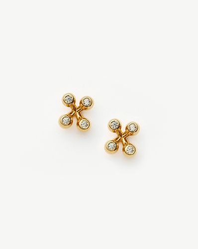 Atom Stud Earrings | 18ct Gold Vermeil - Missoma - Modalova