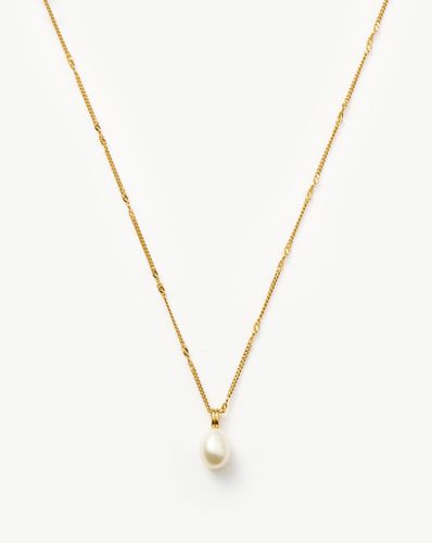 Baroque Pearl Twisted Chain Necklace | 18ct Gold Vermeil/Pearl - Missoma - Modalova