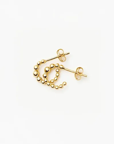 Beaded Mini Hoop Earrings | 18ct Gold Plated - Missoma - Modalova