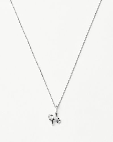 Curly Molten Mini Initial Necklace - H | Sterling Silver - Missoma - Modalova