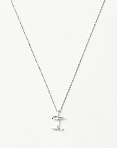 Curly Molten Mini Initial Necklace - I | Sterling Silver - Missoma - Modalova