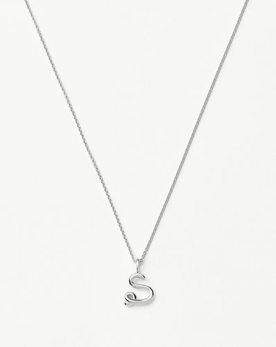 Curly Molten Mini Initial Necklace - S | Sterling Silver - Missoma - Modalova