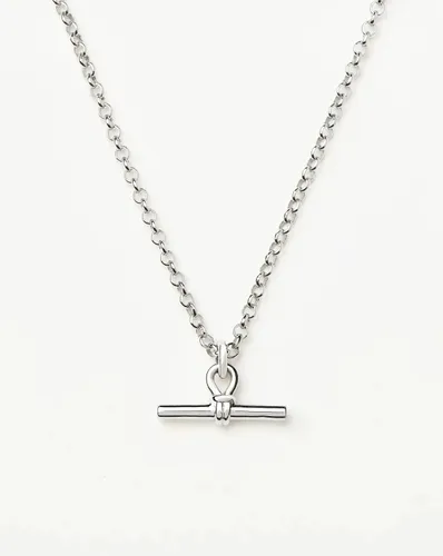 Chunky T-Bar Chain Necklace | Silver Plated - Missoma - Modalova