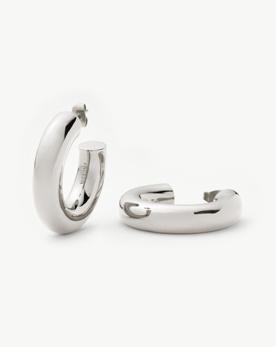 Chubby Large Hoop Earrings | Silver Plated - Missoma - Modalova