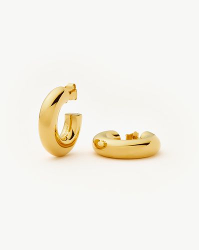 Chubby Medium Hoop Earrings | 18ct Gold Vermeil - Missoma - Modalova