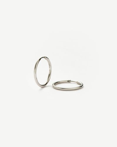 Classic Small Hoop Earrings | Rhodium Plated on Recycled Sterling Silver - Missoma - Modalova