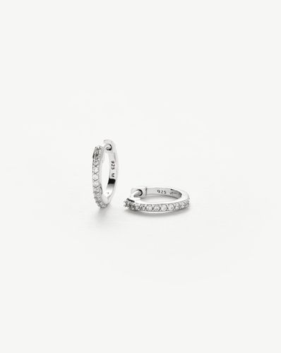 Classic Pave Huggies | Sterling Silver/Cubic Zirconia - Missoma - Modalova