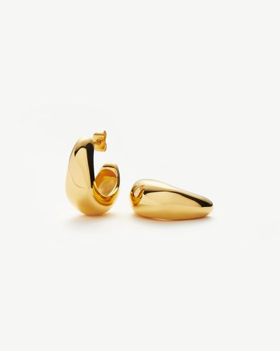 Dome Medium Hoop Earrings | 18ct Gold Plated - Missoma - Modalova