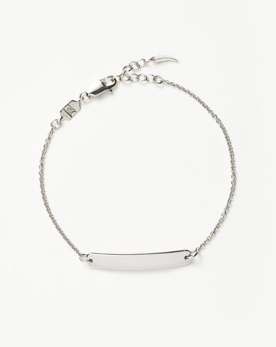 Engravable Bar Chain Bracelet | Silver Plated - Missoma - Modalova