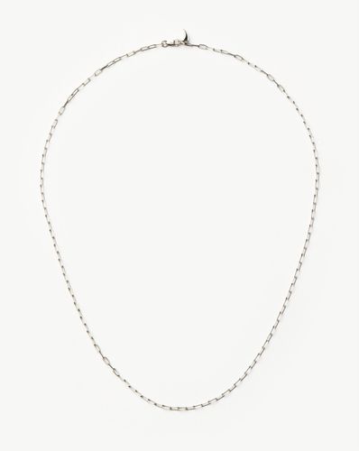 Fine Classic Paperclip Chain Necklace | 14ct Solid White Gold - Missoma - Modalova