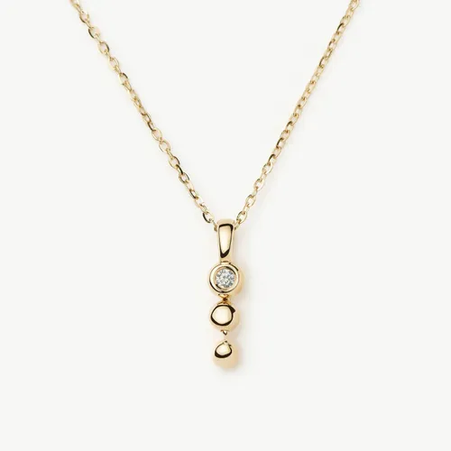 Fine Diamond Trio Necklace | 14ct Yellow Gold - Missoma - Modalova