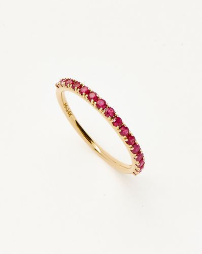 Fine Half Eternity Ruby Ring | 14ct Solid Gold/Ruby - Missoma - Modalova