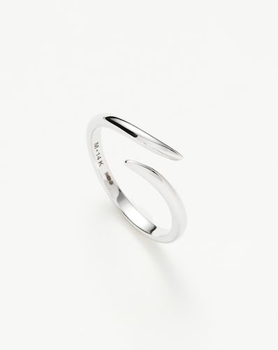 Fine Open Claw Ring | 14ct White Gold - Missoma - Modalova