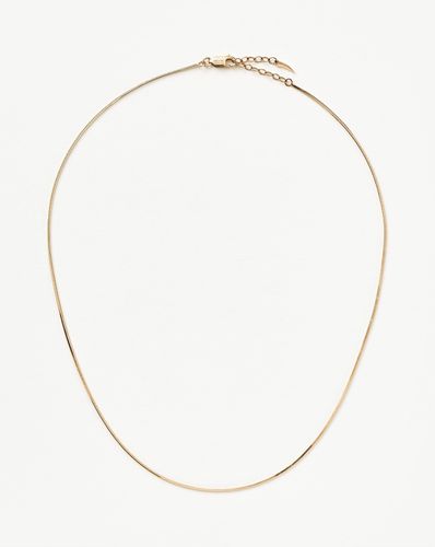 Fine Square Snake Chain Necklace - Missoma - Modalova