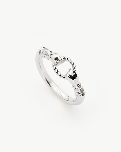 Harris Reed In Good Hands Stacking Ring | Sterling Silver/Cubic Zirconia & Black Onyx - Missoma - Modalova