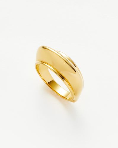 Hera Dome Stacking Ring | 18ct Gold Vermeil - Missoma - Modalova