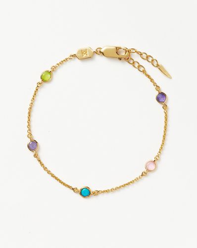 Hot Rox Multi Gemstone Bracelet | 18ct Gold Vermeil/Multi - Missoma - Modalova