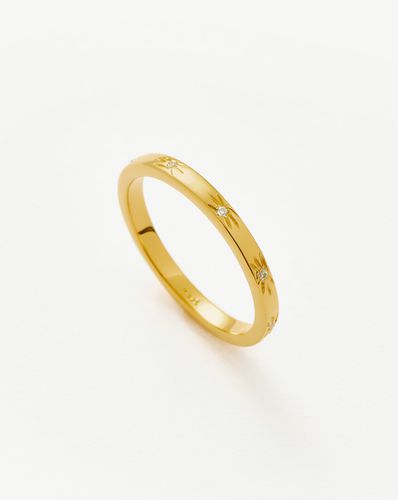 Interstellar Star Studded Stacking Ring | 18ct Gold Vermeil - Missoma - Modalova