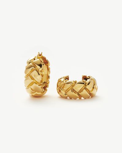 Lucy Williams Chunky Waffle Hoop Earrings - Missoma - Modalova