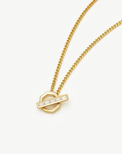 Lucy Williams T-Bar Hex Pendant Necklace | 18ct Gold Plated - Missoma - Modalova
