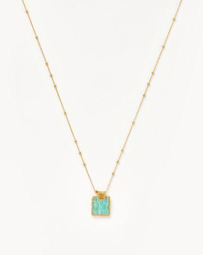 Lena Charm Necklace | 18ct Gold Plated/Amazonite - Missoma - Modalova