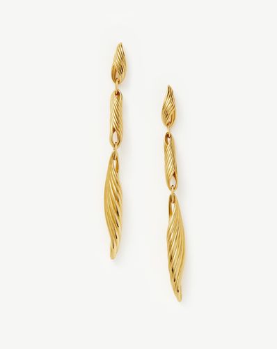 Limited Edition Wavy Ridge Triple Drop Earrings - Missoma - Modalova