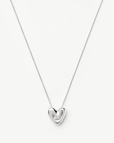 Puffy Heart Pendant Necklace | Silver Plated - Missoma - Modalova