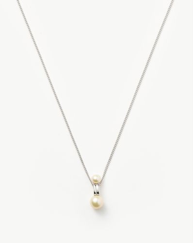 Pearl Ridge Pendant Chain Necklace | Sterling Silver/Pearl - Missoma - Modalova