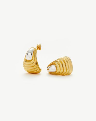 Ridge Oversized Earrings | Mixed Metal - Missoma - Modalova