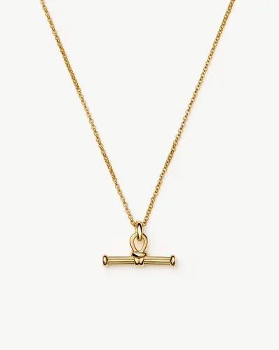 Ridge T-Bar Chain Necklace | 18ct Gold Plated - Missoma - Modalova