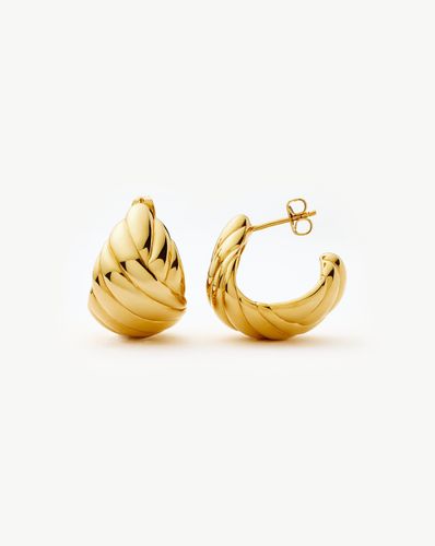 Rouje Lucia Dome Hoop Earrings | 18ct Gold Plated - Missoma - Modalova