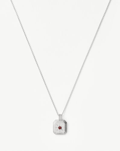 January Birthstone Pendant Necklace | Garnet/January - Missoma - Modalova