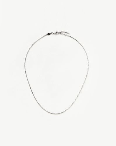 Savi Asymmetric Square Snake Chain Necklace - Missoma - Modalova