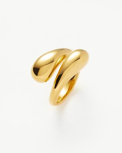 Savi Sculptural Crossover Ring | 18ct Gold Vermeil - Missoma - Modalova