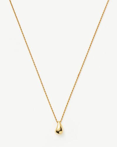 Savi Sculptural Droplet Pendant Necklace | 18ct Gold Vermeil - Missoma - Modalova