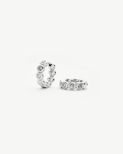 Tennis Small Hoop Earrings| Sterling Silver Cubic Zirconia - Missoma - Modalova