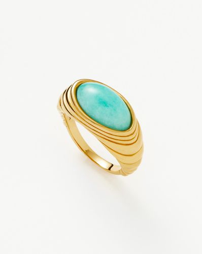 Wavy Ridge Gemstone Ring - Missoma - Modalova