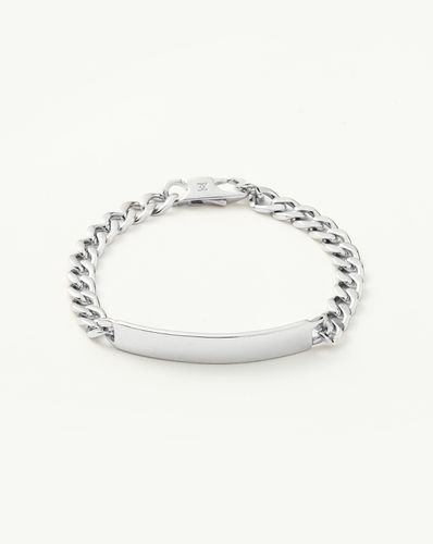 Mens Engravable ID Chain Bracelet | Sterling Silver - Missoma - Modalova