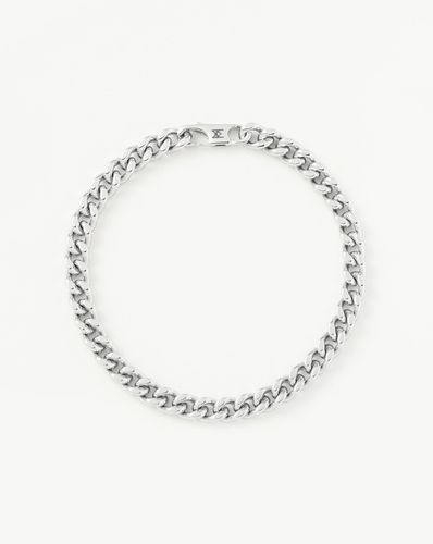 Mens Flat Curb Chain Bracelet | Silver Plated - Missoma - Modalova