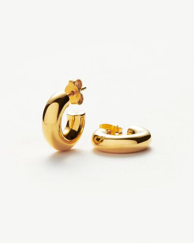 Chubby Tunnel Mini Hoop Earrings | 18ct Gold Plated - Missoma - Modalova