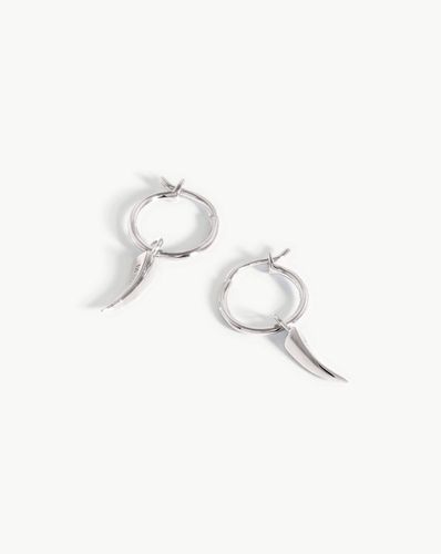 Mini Claw Charm Hoop Earrings - Missoma - Modalova