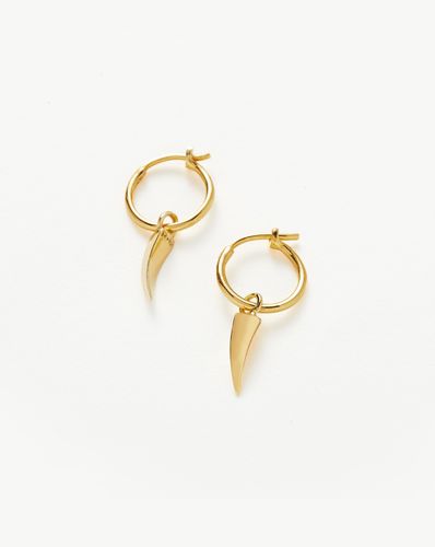 Mini Claw Charm Hoop Earrings - Missoma - Modalova