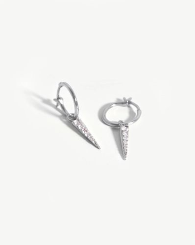 Small Pave Spike Charm Hoop Earrings - Missoma - Modalova