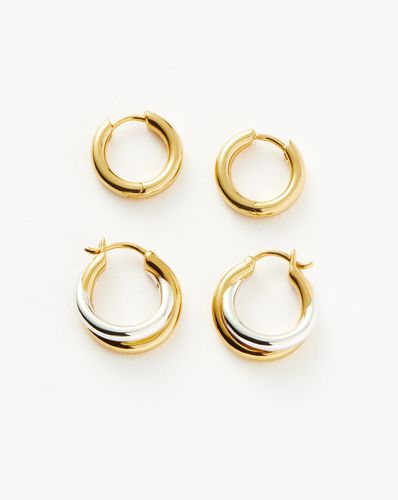 Entwine & Tunnel Mini Hoop Earring Set - Missoma - Modalova